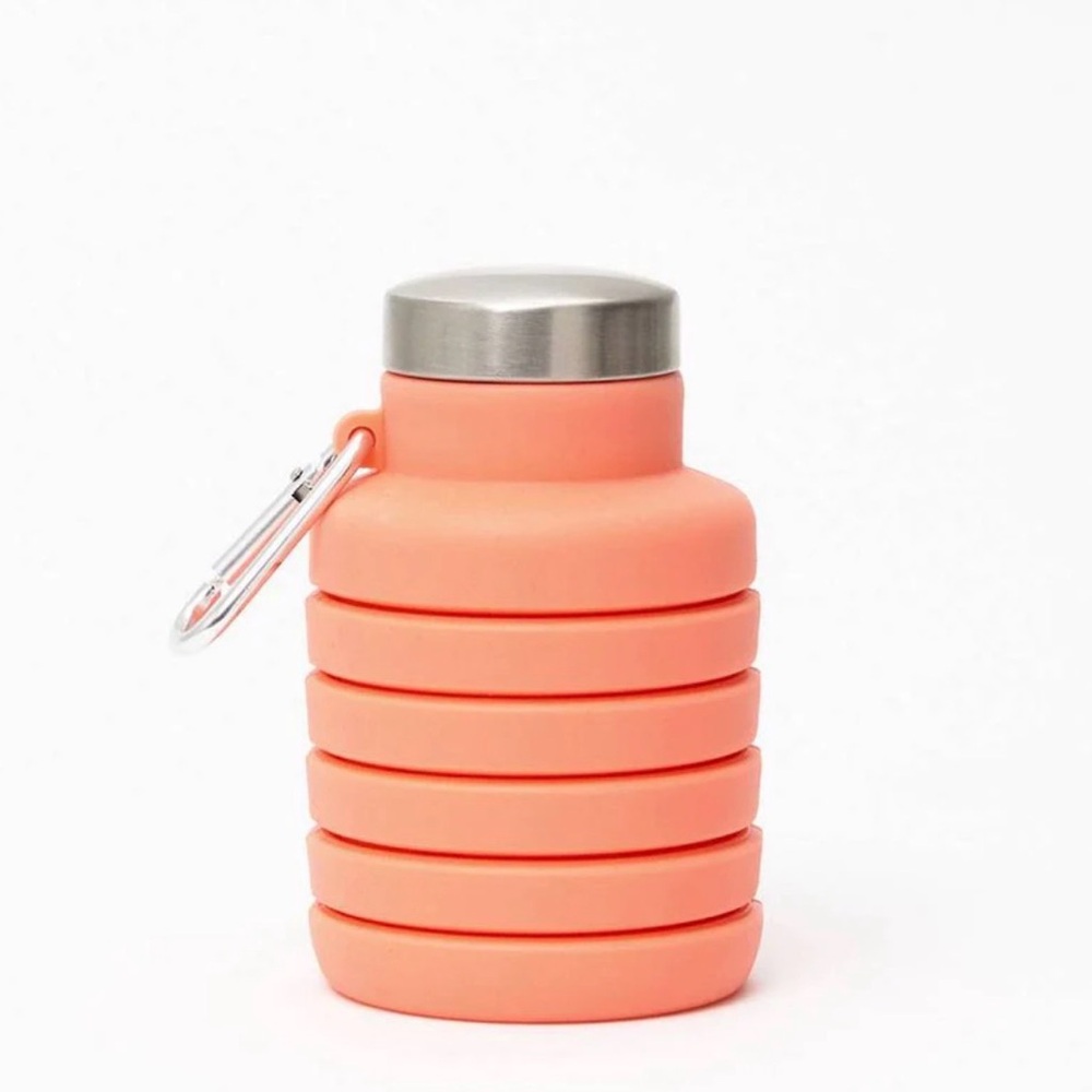 Paper Source Coral Collapsible Water Bottle